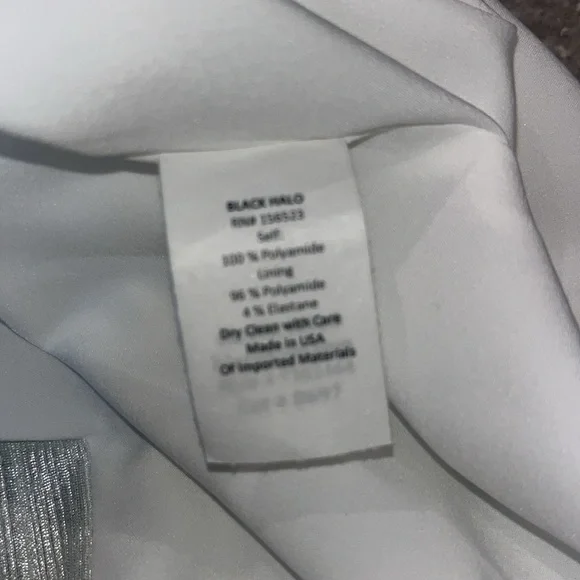 Black Halo Divina Metallic Sheath Dress Size 6 NWT - Picture 10 of 13